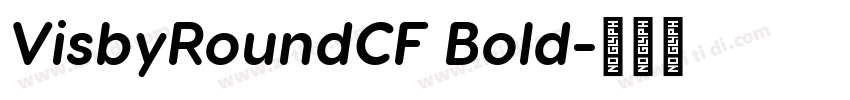 VisbyRoundCF Bold字体转换